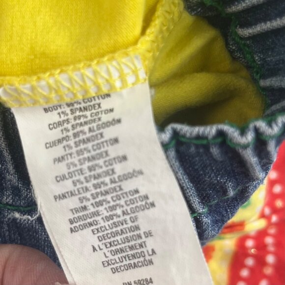 The Childrens Place Multi-Color Floral Ruffle Denim Skirt Size 3T - Picture 8 of 9